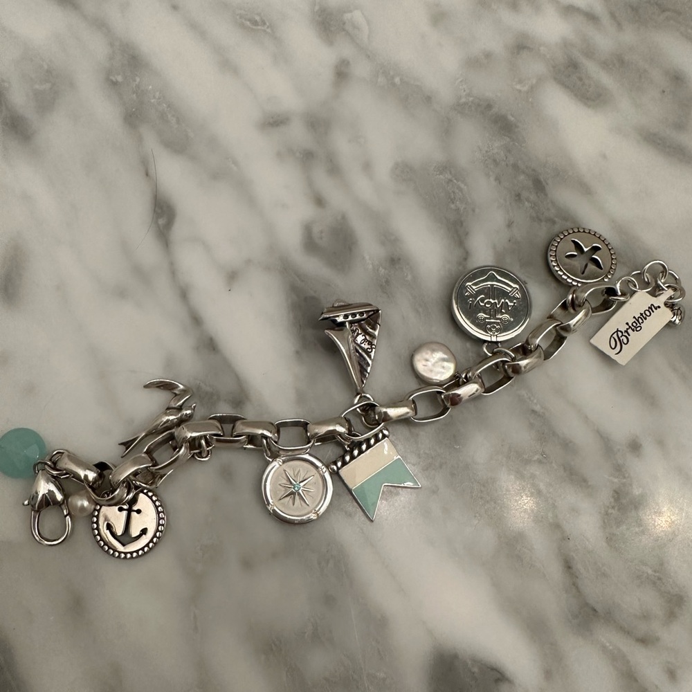 Brighton Silver “Ahoy” Charm Bracelet